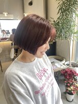 ソーコ(SOKO)&nbsp;ピンクベージュ×ボブ