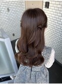 ハーフアップ ハーフツイン ツインアレンジ デートヘア 参列ヘア