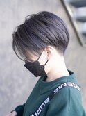 【SHARON原宿】アッシュグレー×ハンサムショート