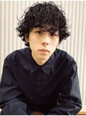 【green表参道】黒髪マッシュ/プードルパーマ