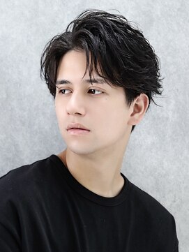 エース(ACES) フェザーパーマセンターパートコンマヘアナチュラルショート