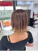 白髪ぼかしハイライト ベージュ