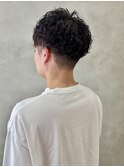 ツーブロック刈り上げナチュラルパーマ