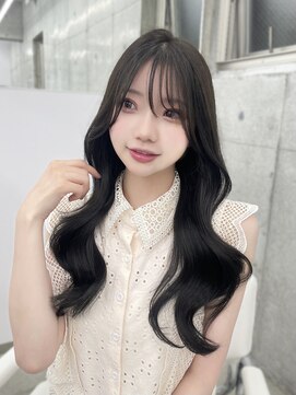 エヌアイ オモテサンドウ(ni omotesando) レイヤーカット/オリーブグレージュ/シースルーバング　上野