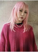 レイヤーカット//イメチェン/ホワイトブロンド/外ハネボブ/美髪