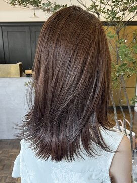 ヘアーアイスカルテット(HAIR ICI QUARTET) 暗めカラーで魅せる秋◎ダークブラウン美髪ロング