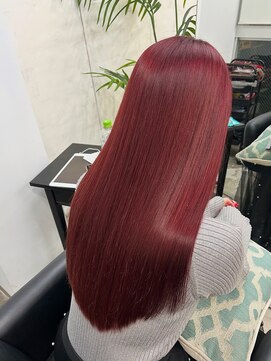 バンクスヘアー(BANK'S HAIR) 深みとツヤが映える「モーブカシスワイン」カラー