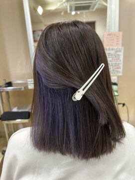 アズール 草加(azule) インナーカラー　紫