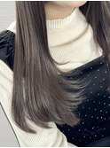 【髪質改善】スモーキーベージュ/艶髪/透明感/トリートメント