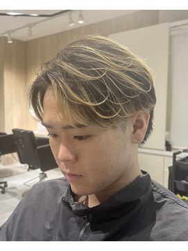 レボ 片町店(Revo) アップバング×フェザーパーマ