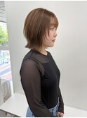 【kaN.】ベージュカラー×ボブレイヤー×顔周りレイヤー