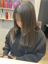 ベルベットヘア 千早店(Velvet hair)&nbsp;髪質改善カラー×オリーブグレー【みつ】