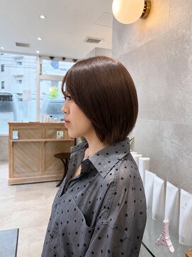 コレル(KORELLE) セルフカラーの緑ムラを整える透け感グレージュ