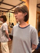 フランジェッタヘアー(Frangetta hair)&nbsp;小顔に見える！ワイドバングボブ♪担当野坂