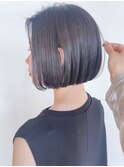【morio原宿】切りっぱなしボブ　ワンレン　グレージュ