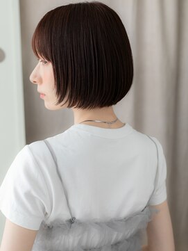 カバーヘア ブリス 北浦和(COVER HAIR bliss) シースルーバング顔周りレイヤーカットショートボブ20代30代X