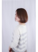 大人ボブ×グラマラス×重めスタイル×似合わせカット