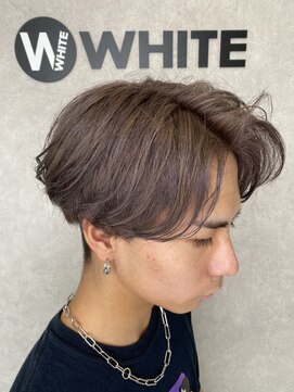 ホワイト(WHITE) [WHITE ZIN] 韓国マッシュシアーグレーアッシュ