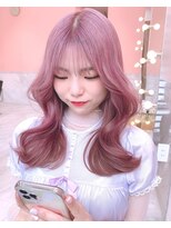 ルイ(LOUIS)&nbsp;【 LOUIS 】韓国っぽいくびれhair ピンクカラー
