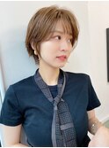 【HONEY渋谷】大人のインテリショート×クラシックベージュ