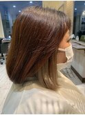 インナーカラー風シールエクステ ボブスタイル/20代/30代/40代
