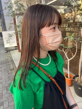 バルス(BLS) 暗髪スモーキーベージュ【藤枝/髪質改善/デザインカラー】