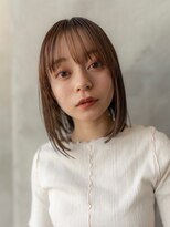 オースティン 流山おおたかの森(AUSTIN)&nbsp;大人かわいい前髪セシルカットココアブラウンフリンジウェーブ