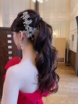 パリスパート2&nbsp;洋装 ゆるふわ カール ポニーテール ヘアアレンジ