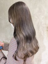 アイティーバイアルバム 八王子店(IT by ALBUM) グレージュロング_外ハネボブセクションカラー_ba385441