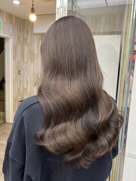 ピープスアンドスー 表参道 渋谷(Peeps&Suu.) 透明感カラー　艶髪　韓国風ヘア　ヨシンモリ巻き