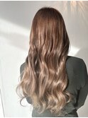 セミロング→ロング/バレイヤージュ