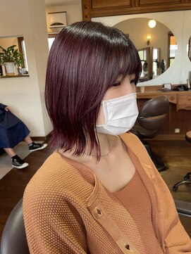 ヘアーショップ オズ(hair shop oz) パープルピンク