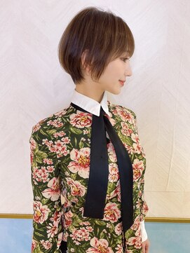 ロンド ストラーダ 心斎橋(Lond strada) ショート×ハイライト白髪ぼかし×シルキーベージュ[心斎橋]