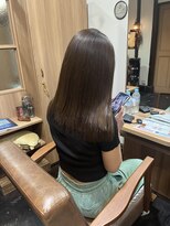 ハナレ(hanare)&nbsp;ナチュラルストレート/アッシュブラウン/ミディアム/清須