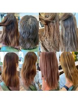 リンイチマルサン(Lin.103)&nbsp;美髪矯正【髪質改善ストレート】ビフォー×アフター