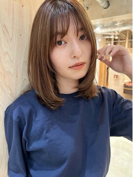 アンガーデン(Une GARDEN) 大人ミディアムヘア 前髪 くびれミディ 後れ毛