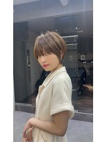 ロンドソレイユ 池袋(Lond soleil)&nbsp;ショート/ボブ/レイヤーカット/グレーベージュ/髪質改善[池袋]