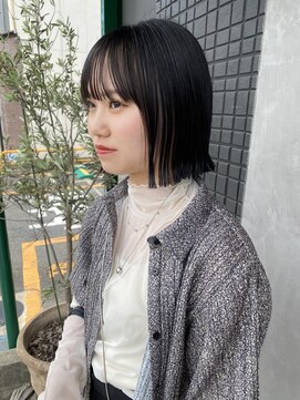 クリアーオブヘアー 池下店(clear OF HAIR) ぱつっとボブ×インナーカラー