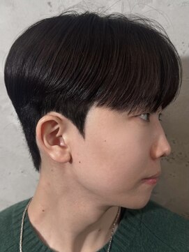ノラ ヘアーサロン(NORA HAIR SALON) 韓国シースルーマッシュカルマパーマダウンパーマ黒髪マッシュ