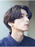 仙台ニュアンスパーマセンターパートマッシュツイストパーマ
