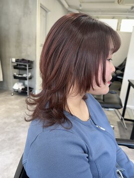 シーン(seen) ○中性ウルフレイヤーカットロングウルフクラゲカット顔まわり