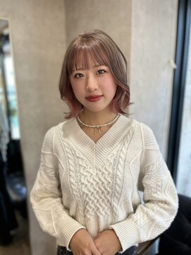 リエンス(RIENS) 【RIENS】ミルクティグレージュ+ピンク×馬越麗奈『ブリーチ』