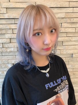 ラピステン 福岡天神 大名店(Lapis) ミルクティー/ミニウルフ/ホワイトグレージュ/チェリーブラウン