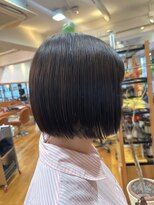 オーガニックマインド 坂戸 鶴ヶ島(organic+mind)&nbsp;20代30代ミニボブココアブラウン小顔美肌ストレート丸み