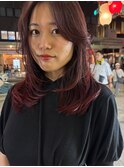 顔まわりレイヤー×赤みカラー