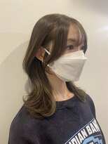 セブンルックス モカ 宇都宮鶴田店(7LOOKS mocha)&nbsp;オリーブベージュ 顔周りカット