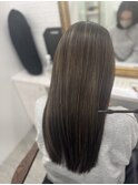 髪質改善トリートメントハイライト白髪ぼかし