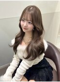 ヘーゼルベージュ ワンホンヘア レイヤーカット
