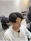 センターパート　スパイラルパーマ　緩めパーマ　ケアパーマ