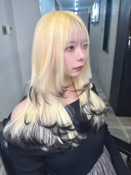 ラピス 名古屋本店(Lapis) ブロンド×エンドカラー×エクステ×レイヤー